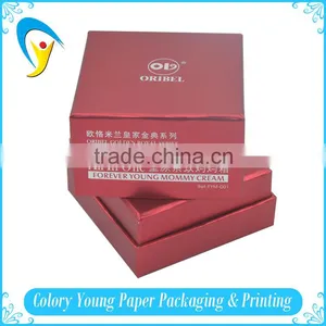 Custom Printed Gold Metallic Wrapping Tissue Cosmetic Paper Box thumbnail-3