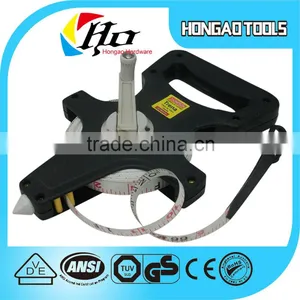 Wholesale White Metric and Inch Plastic Hook Blade Fiber Glass Plastic Measuring Tape thumbnail-2