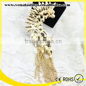 Sample Order Sapphire With Chain Ear Cuff Wrap Clip Earring thumbnail-5