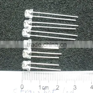 Static Pack Super Bright Water Clear 5mm White Strawhat LEDs With Flange thumbnail-4