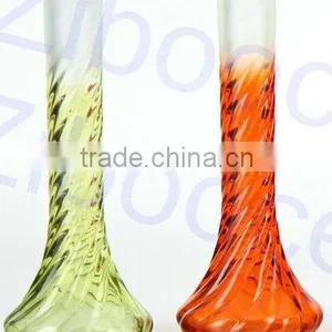 Cross Grain Colored Glass Vases For Home Decor thumbnail-1