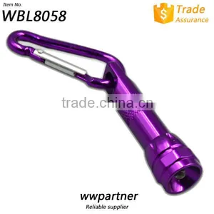 Best Sale Led Flashlight Carabiner KeyChain Wholesale thumbnail-3