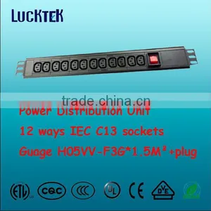 IEC 12 Outlets PDU With Switch thumbnail-1