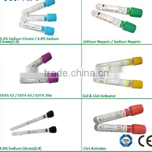 Vacutianer Blood Collection Tube Blue Cap PET Heparin Tube thumbnail-1
