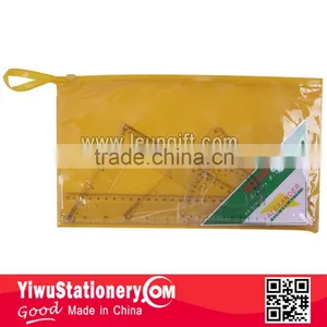 PVC Bag Pack 4 Pcs Geometry Set 30CM Ruler Set thumbnail-1
