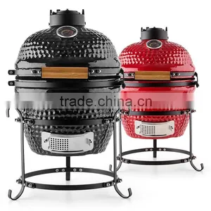 Ceramics Charcoal Grilling Outdoor Kamado BBQ Smoker thumbnail-2