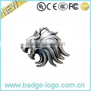 3D Metal Lion Head Pendant thumbnail-1