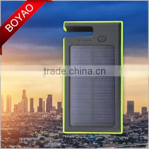 2016 High Quality Dual USB 5V 2A Portable Waterproof Solar Power Bank 10000mah for Iphone for Samsung thumbnail-1