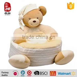 ICTI Factory Stuffed Plush Baby Chair Living Room Sofa Foam for Baby Chair Design thumbnail-1