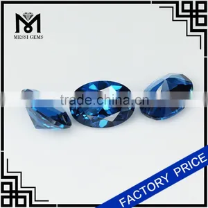 Messi Gems Hotsale Product Oval 10 x 14 120# Blue Synthetic Spinel thumbnail-3