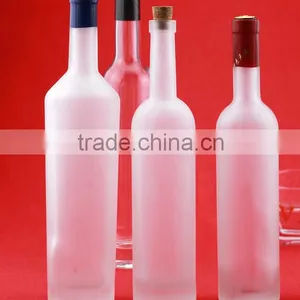 China Factory Cheap Frosted Whiskey Bottle Liquor Bottles Wholesale Food Great Boston Bottles thumbnail-4