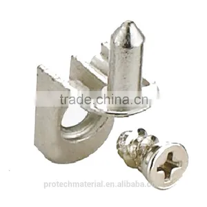 Sliver Color Zinc Alloy Glass Shelf Supports thumbnail-5
