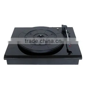 Rain Lane High End Electric Turntable High Glossy White Black Record Player thumbnail-2