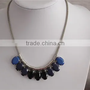 White Gold Plated Necklace, High Quality Crystal Pendant Necklace thumbnail-4