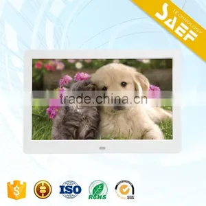 White Photo Frame With SD Card 1024*600 Resolution 10.1 Inch Photo Frame thumbnail-2