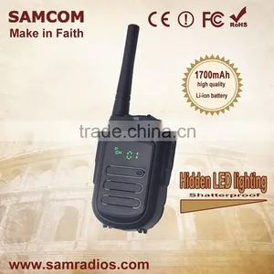SAMCOM CP-120 Portable High Quality Shatterproof Hidden LED Lighting Vhf Walkie Talkie Digital Two Way Radio thumbnail-1