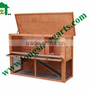 Double Decker Wooden Rabbit House thumbnail-5
