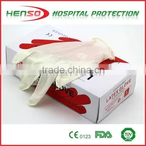 Henso Pre Powdered Latex Examination Gloves thumbnail-3