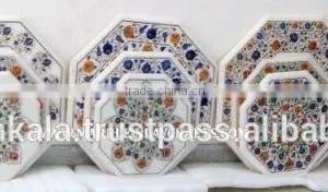 Supplier of Marble Inlay Coffee Table Tops, White Marble Inlay Table Top thumbnail-1