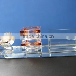 Office Decoration Nurse Crystal Pen Holder With Black Base thumbnail-2