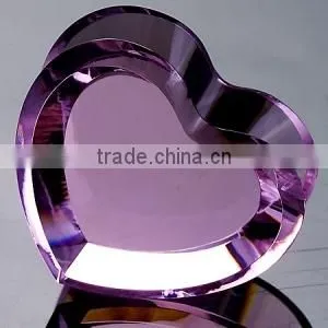 2016 Best Selling Clear Crystal Glass Paperweight for Celebration thumbnail-2