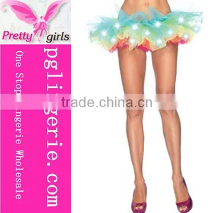 Rainbow Tutu Skirt Colorful Skirt Professional Ballet Led Tutu Skirt Dance Led Light Up Tutu Skirts thumbnail-1