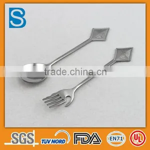 Fancy Handle Stainless Steel Spoon & Fork thumbnail-1