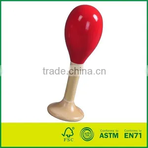 Wooden Maracas Red Shaker Maraccas thumbnail-1
