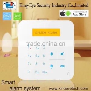 High-end Quad-band GSM Communication LCD/LED Keypad Gsm Alarm Home Security System thumbnail-2