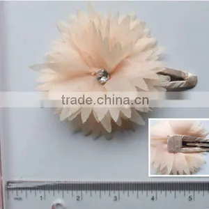 Fashion Chiffon Flower Snap Clip thumbnail-1