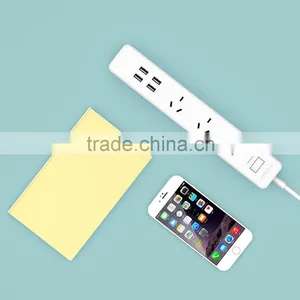 Australia USB Controlled Power Strip 3AC With 4 USB Power Socket thumbnail-3