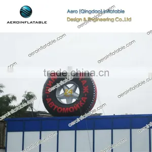 Inflatable Advertising Tyre on the Roof / Creative Tire thumbnail-1