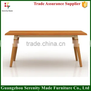 Best Selling Wooden Dining Table With Round Legs thumbnail-1