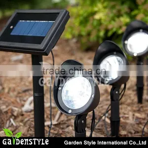 Led Spot Lighting, Solar Power Garden Spot Led Light, Black Plastic Led High Power Lights thumbnail-1