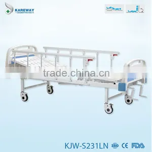 Modern Manual Two Cranks Cheap Simple Foldable Hospital Bed Design thumbnail-6