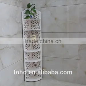 DIY White 7 Layer Modern Wood-Plastic Conner Shoes Display Shelf thumbnail-2