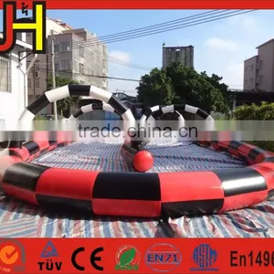 Hot Selling Customized Size Inflatable Go Karts Race Track for Toy Balls thumbnail-1