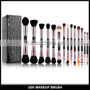 Duo End Rose Gold 14pcs Fiber Hair Makeup Brush Set Gift Box Pacakging Beauty Brush Custom Logo Makeup Brushes for Sale thumbnail-1