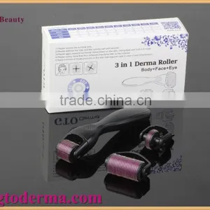 2016 Newest 3 In1 180+600+1200 Needle Derma Roller for Hair Loss Treatment thumbnail-4