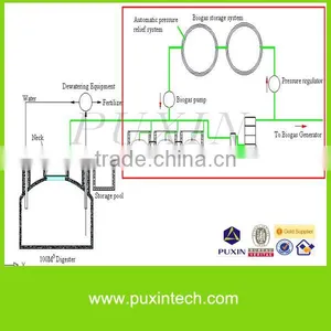 PUXIN Biogas Electricity Plants With Gas Generator for Food Waste Treatment thumbnail-4
