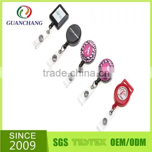 Customized Color Printing Plastic Retractable Badge Reel thumbnail-1