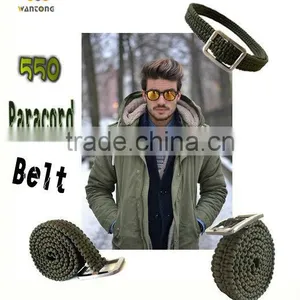550 Military Grade Adjustable Parachute Cord Belt thumbnail-1