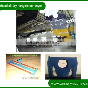 Tannery Machine China Leather Air Dry Hooking Hangers Tunnel Conveyor for Goat or Cow thumbnail-1