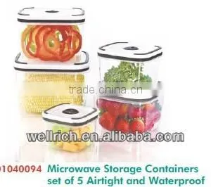 01040094 Microwave Storage Containers Set of 5 Airtight and Waterproof thumbnail-1