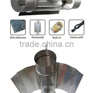 6" Air Cooled Aluminum Glass Tube Lamp Shade thumbnail-1
