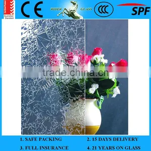 3.5mm Patterned/Rolled/Figured Glass(Gonshi; Rose; Raindown; Diamond; Mistlite; Oceanic; Chinchilla) thumbnail-2