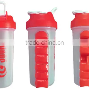 700ml Protein Shaker With Built-in Daily Pill Box Organizer thumbnail-1