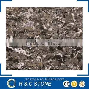 Color Grey Artificial Quartz Stone Countertop for Sale thumbnail-1