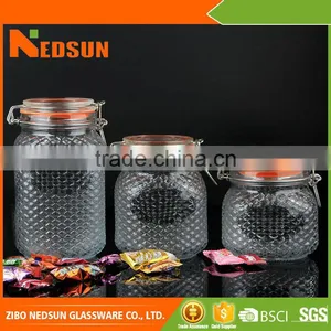 Embossed High Quality Food Glass Jar Products You Can Import From China thumbnail-1