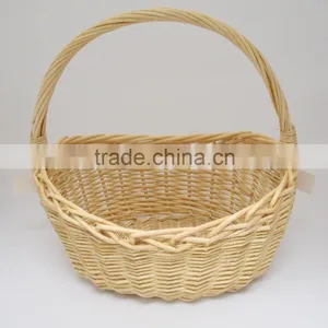 Wholesale Large Handled All Natural Wicker Basket, Wicker Gift Basket thumbnail-1